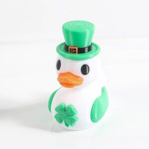 Lucky Clover Leprechaun Jeep Duck | St. Patrick's Day 3D Printed Decor